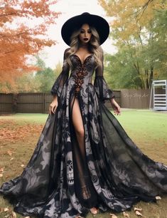 Witchy Fashion by Beep Boop Art Goth Gown, Art Muse, Style Aesthetics, Witchy Fashion, Dream Wedding Ideas Dresses, Black Outfits, Fantasy Gowns, Classy Fashion, Fairytale Dress