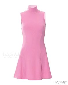 Lasaky - High Neck Sleeveless Casual Dress Xmas Dress, High Neck Sleeveless, Dress Size Chart, Dress And Heels, Two Piece Dress, Piece Dress, Dress With Boots, Fit And Flare, Knit Dress