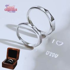 Handcrafted Light Sculpted Love Projection Ring, Perfect Couple Rings Gift ✨ Overview ✨ 💍Materials: High-quality Sterling Silver 925 📏Size: Adjustable size to fit every finger! 🎁Personalization: Option to add initials/names or a special date to the box Discover the magic of our Handcrafted Light Sculpted Love Projection Ring, designed to capture and project the essence of love. 💖 🔦 Features - Light Sculpted Design: Beautifully crafted to project a hidden message of love 💌 - Couple Rings: A Hidden Message, Personalised Gift Boxes, 2 Rings, Perfect Couple, Couple Rings, Ring Gift, Ring Sets, Anniversary Gift, Silver 925