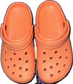 Casual Orange Clogs With Rubber Sole, Orange Round Toe Clogs With Rubber Sole, Orange Casual Synthetic Clogs, Orange Synthetic Casual Clogs, Casual Orange Synthetic Clogs, Orange Closed Toe Clogs With Rubber Sole, Orange Synthetic Clogs With Round Toe, Casual Orange Round Toe Clogs, Casual Orange Clogs With Round Toe