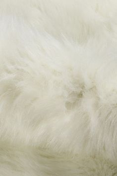 the fur is white in color and texture