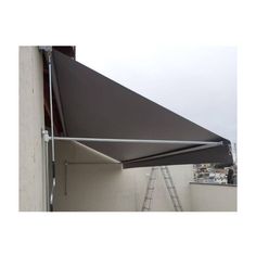 an awning on the side of a building