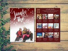 an image of a christmas card with photos on it