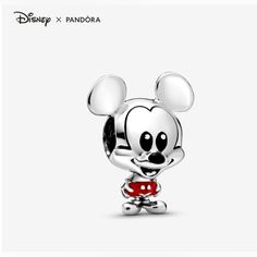 Pandora Disney Mickey Mouse Red Trousers Charm S925 Sterling Silver Ale Authentic Pandora Charm Please Look At All Photos Before Purchasing Created In Collaboration With Disney's In-House Toy Design Team, The Mouse’s Design Is Centered On His Enlarged Ears And Head And Smaller Body That Highlights His Smiling Face. The Mickey Mouse Sterling Silver Charm Features Red And Black Hand-Applied Enamel Details. Wear It With Your Favorite Disney X Pandora Charms To Create Your Own Style Adventure. Charms Disney, Disney Pandora, Charm Necklace Diy, Pandora Charms Disney, Disney Babies, Red Trousers, Disney Charms, Charms Pandora, Pandora Disney