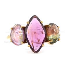 14K Gold Watermelon Tourmaline Ring, Natural Tourmaline Ring, Tourmaline Wedding Ring, Bi Color Tourmaline Ring, Rare Gemstone Ring ≫ Features * Items Code: SPBR00400 * Metal: 14K Solid Gold (18K also available - Additional fees may apply) * More option in gold color: Rose gold, yellow gold, White gold * Watermelon Tourmaline Gemstone Weight: 3.03 Ct. * Ring Size:- 2 to 10 (all sizes available) ≫ FAQ below for more detail. ✦ Sizing We can adjust most items to fit your sizing preferences. Most it Tourmaline Three-stone Ring Perfect For Gifting, Tourmaline Three-stone Ring For Gift, Tourmaline Three-stone Ring As A Gift, Tourmaline Three Stone Ring Perfect As A Gift, Unique Pink Tourmaline Rings, Multi-stone Tourmaline Gemstones For Anniversary, Tourmaline Rings With Gemstone Accents, Multicolor Tourmaline Rings With Gemstone Accents, Multicolor Tourmaline Rings With Accent Stones