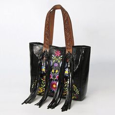 Great Shopping AD American Darling ADBGZ627 Tote Hand Tooled Genuine Leather Women Bag Western, bags Western Bags, Western Handbags, Upcycled Leather, Woven Handbags, Saddle Leather, Leather Clutch Bags, Black Tote, Leather Messenger, Handmade Fashion