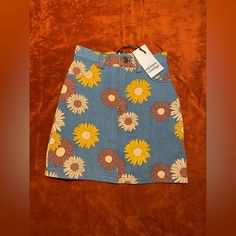 Welcome To My Shop! This Listing Includes A Floral Denim Skirt. Super Adorable, Pre-Loved Item! This Item Is In Good Condition, But One Of The Zipper Prongs Is Busted. This Causes The Zipper Head To Pop Off. It Can Be Fixed By Rethreading It, However (How I Did It). Other Than That, No Other Noticeable Holes Or Stains! The Tag Says Xs, But It’s Very Small! I Would Consider It More Of An Xxs. Measurements: 11.5” Waist 15.5” Length ~16” Hips Additional Photos/Information Available Upon Request! Ha Tulle Mini Skirt, White Polka Dot Skirt, Pastel Punk, Blue Suspenders, Grunge Skirt, Scalloped Skirt, Flower Skirt, Vintage Skirts, Suspender Skirt