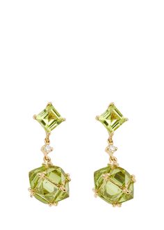 Find STEFERE Yellow Gold Peridot Drop Earrings on Editorialist. Stefere earrings 18karat yellow gold Peridot and diamonds Peridot carat weight: 8.61 Diamond carat weight: 0.08 For pierced ears Pushlock closure Imported Gold Peridot Earrings Fine Jewelry, Yellow Fine Jewelry Earrings With Gemstone Accents, Luxury Yellow Gemstone Earrings, Yellow Gold Peridot Dangle Earrings, Elegant Lime Green Earrings For Formal Occasions, Elegant Lime Green Earrings For Formal Events, Gem Earring, Gold Diamond Drop Earrings, Sapphire And Diamond Earrings