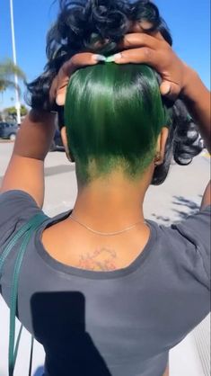 Under Hair Dye, Peekaboo Hair Colors, Green Hair Dye, Girl Hair Colors