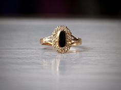 **14K Gold Filled Filigran Ring\ Oval Onyx Gold Ring\Vintage Ring\Detailed Retro Style Ring\\Boho Style Ring\black Stone Ring ** Any size possible with no extra cost*  *Water safe\ Gold-filled is a high-grade alloy mixes Silver and Gold and will not Tarnish\discolor for a very long while ** *Custom requests\orders in Silver or 14K Gold-filled are welcome *Very friendly Refund and Exchange policy ** Registered and relatively fast Air mail shipping Onyx And Gold Ring, Vintage Black Oval Filigree Ring, Vintage Black Filigree Ring For Wedding, Vintage Black Filigree Wedding Ring, Black Vintage Filigree Wedding Ring, Vintage Black Oval Cabochon Ring, Black Oval Filigree Ring, Black Engagement Ring Vintage, Gold Ring Black Stone