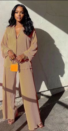 Outfit Sets For Women, Chique Outfit, Wide Leg Pant Suit, Straight Clothes, Oversized Outfit, Y2k Aesthetic Outfits, Estilo Chic, Wide Pants, Solid Clothes