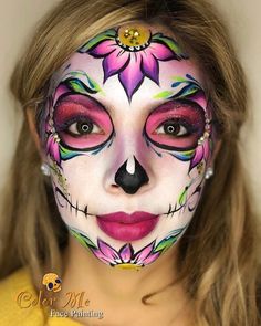 Sugar Scull, Spooky Diy, Creepy Halloween Makeup, Diy Halloween Costume, Scary Makeup, Horror Movie Characters, Halloween Makeup Looks