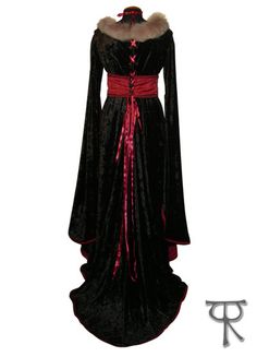 Great Winter fantasy medieval renaissance dress by TheIronRing, €260.00 Gothic Velvet Dress For Costume Party, Gothic Fitted Dress For Medieval Festivals, Gothic Velvet Costume Dress, Fitted Gothic Dresses For Medieval Festivals, Gothic Velvet Dress For Costume, Long Sleeve Velvet Halloween Dress, Long Sleeve Velvet Dress For Halloween, Elegant Medieval Dress For Halloween, Gothic Long Sleeve Velvet Dress