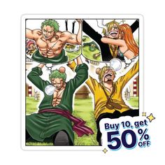 Decorate laptops, Hydro Flasks, cars and more with removable kiss-cut, vinyl decal stickers. Glossy, matte, and transparent options in various sizes. Super durable and water-resistant. One Piece Chapter, One Piece Meme, One Piece Crew, One Piece Funny, One Piece Images, One Piece Pictures, Nico Robin, Roronoa Zoro, One Piece Manga