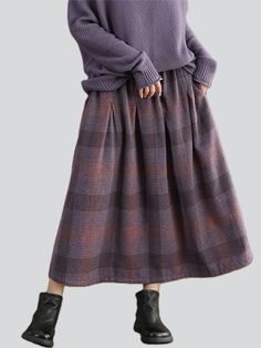 Description Product ID: BT2051396 Material: 10% Fleece, 30% Acrylic, 60% Polyester Pattern: Plaid Season: Autumn, Winter Style: Fashion, Casual, Vintage Occasion: Daily, Party, Dating Package included 1 * Skirt Size Chart (Asian Size): Please allow 1-3 cm measured error. Size Length Waist Hip One Size 79cm | 31.1 in 68cm - 102cm | 26.8'' - 40.2 in 158cm | 62.2 in Winter Style Fashion, Fleece Plaid, Plaid Skirt, Plaid Skirts, Season Autumn, Winter Style, Womens Fall, Fashion Casual, Style Fashion