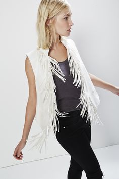 Tiffy Fringe Vest. Fringe Outfits, Los Angeles Street Style, Fringe Vest, Summer Lovin, Easy Breezy, Classy And Fabulous, Fashion 2018, Rebecca Minkoff