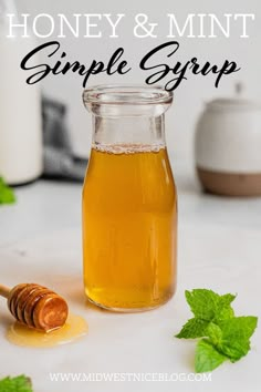 honey and mint simple syrup recipe