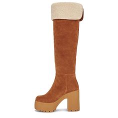 Bays Best Sellers "Luxury Items For Less" See Our Store Brand: Jeffrey Campbell Condition: Nib Size: 7 Other Specifics: * Color - Tan & Honey * Suede Upper With Rubber Sole * Made In China * Pull-On Styling * Faux Fur Lining * Foldover Top * Approx 108mm/ 4.25 Inch Heel * Approx 45mm/ 1.75 Inch Platform * Approx 419mm/ 16.5 Inch Shaft Shop With Confidence: All Items Have Been Personally Purchased And Ship In Excellent Condition. If Any Issues Arise Please Contact The Team Immediately And We Will Brown Synthetic Heeled Boots For Winter, Winter Heeled Boots With Suede Lining And Round Toe, Winter Suede Lined Heeled Boots With Round Toe, Brown Synthetic Platform Boots For Winter, Winter Heeled Boots With Padded Heel, Chic Boots With Faux Fur Lining And Round Toe, Brown Synthetic Winter Platform Boots, Winter Suede Platform Boots With Lug Sole, Winter High Heel Boots With Suede Lining