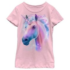 If you're looking for the cutest new trends then you're in the right place! Show off your unique fashion style with this Lost Gods Magical Unicorn Sparkle Girls' Graphic T-Shirt! This adorable girls' tee portrays a majestic unicorn in a rainbow of colors across the front. There’s no end to the awesomeness you’ll find when you shop tees by Lost Gods Collective. Come on, you know you want to come get lost with us! National Pink Day, Unique Fashion Style, Unicorn Stuff, Majestic Unicorn, Unicorn Fashion, Unicorn Tee, Unicorn Graphic, Funny Unicorn, Pink Day