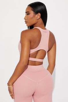 Available In Black, Mauve, And Olive. Sports Bra Scoop Neck Sleeveless Super Soft Cut Out Detail Racerback Medium Impact Pair With "Nature Nomad Super Soft Active Legging" Body: 77% Polyester 23% Spandex Inner Mesh: 82% Nylon 18% Spandex Imported | Nature Nomad Super Soft Sports Bra in Mauve size Medium by Fashion Nova Pink Fitted Breathable Tank Top, Fitted Breathable Pink Tank Top, Fitted Pink Tank Top With Breathable Fabric, Fitted Pink Breathable Tank Top, Pink Racerback Activewear With Built-in Padding, Pink Breathable Sports Tank Top, Pink Stretch Sports Bra With Mesh Back, Pink Racerback Activewear With Mesh Back, Pink Medium Support Tank Top For Training