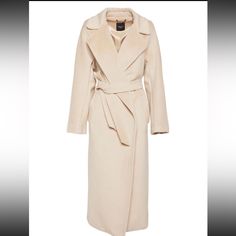 Weekend Max Mara Tempera Wool Blend Belted Coat Brand New. Size 36, Us 2-4 Super Comfy. Retail Price $1280 Elegant Beige Outerwear For Daywear, Elegant Cream Outerwear For Daywear, Elegant Neutral Outerwear For Daywear, Elegant Belted Neutral Outerwear, Chic Neutral Outerwear For Formal Occasions, Elegant Neutral Outerwear For Formal Occasions, Chic Neutral Formal Outerwear, Elegant Neutral Formal Outerwear, Elegant Neutral Outerwear With Lapel Collar