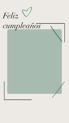 the cover of feliz cumpleanos, with an image of a square in