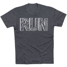 With a bold RUN design, our unisex short sleeve running T-Shirt is sure to be a favorite for everyday wear as well as when running and is a great gift. The looser fit is perfect for any activity, and the lightweight, heathered material is super soft for comfort as well as style. Perfect to wear all year round, the shirt pairs with everything from running tights to jeans - and everything in between - for a great looking shirt that runners will proudly wear. Surprise a runner with this great gift 5k Shirt Ideas Design, Color Run Shirt Ideas, Jog A Thon Shirt Ideas, Cross Country Running Shirts Design, Fun Run Shirt Design, Running Tshirts Funny, Fun Run Tshirt Design Shirt Ideas, My First Marathon Shirt, Athletic Shirt Design