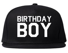 PRICES MAY VARY. PRODUCT: Our Birthday Boy Snapback Hat Cap Black is a classic style basbeball cap with a flat brim featuring a unique graphic print design on front by clothing brand KINGS OF NY. QUALITY & FABRIC: This adult baseball cap is made with 100% cotton twill fabric, sewn eyelets for breathability and has an adjustable snap back closure perfect for both men and women. Its flat bill visor offers sun protection on those sunny days in summer or any season. STYLE: Our street style snapback Snapback Hats Men, Mens Snapback Hats, Structured Design, Timeless Aesthetic, All Sports, Birthday Hat, Graphic Design Print, Snap Back, Beautiful Hats