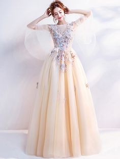 • Worldwide free express shipping;
• Sweet and beautiful, pure handmade, design with love;
• Sheer tulle design add fairy and elegance;
• Multi layer embroidery 3D flowers, exquisite craftsmanship. Embroidery 3d, Robes D'occasion, Formal Occasion Dress, Prom Dress Evening, Dresses Princess, Wedding Toasts, Prom Dresses Sleeveless, 3d Flowers, Dress Evening