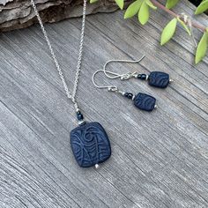 Textured navy blue beads with a bit of shimmer hang from sterling silver earwires. Bead dangles are about 5/8” long. All of my beads are made by hand with polymer clay. Please allow for color and slight size variation. Blue Beaded Polymer Clay Jewelry, Blue Polymer Clay Dangle Jewelry, Bead Dangles, Bead Earrings, Beaded Dangles, Blue Beads, Beaded Earrings, Polymer Clay, Silver Necklace