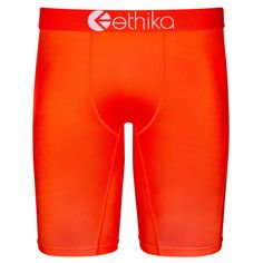 PRICES MAY VARY. Native Orange The Original - Unmatched Staple Fit No Pull-Down, No Gathering, Soft 4-Way Stretch Fabric 92% Cotton, 8% Spandex Size Chart: S: 28-30 M: 30-32 L: 33-35 XL: 36-38 2XL: 39-41 3XL: 42-44 4XL:45-47 The Ethika Men's Staple underwear represents Form, Fit and Function. The Ethika Staple Fit is what our brand was built on and continues to be the "Go To" style for nearly any occasion. Red Moisture-wicking Boxer Briefs For Sports, Red Moisture-wicking Sporty Boxer Briefs, 4 Way Stretch Fabric, Boxer Briefs, Mid Length, The Go, Stretch Fabric, Size Chart, Mens Outfits