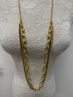 52cm drop  Multi chain necklace Trendy Multi-strand Charm Necklaces, Metal Link Layered Necklace With Chain Detail, Metal Link Chain Layered Necklace, Metal Link Layered Necklace, Long Charm Necklace With Adjustable Chain For Party, Elegant Metal Layered Necklace With Chain, Party Double Chain Multi-strand Necklace, Metal Chain Link Layered Necklace, Gold-tone Metal Layered Necklace With Double Chain