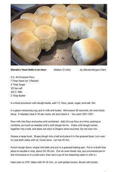 an image of bread rolls being cooked in a skillet with instructions on how to make them