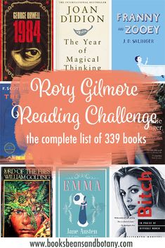 many books are featured in this collage with the title, rosy glimore reading challenge