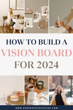 the words how to build a vision board for 2021