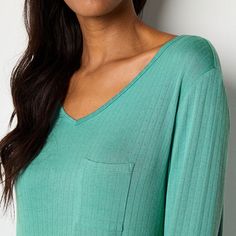 You'll love adding this Liz Claiborne women's Cool and Calm nightshirt to your wind-down routine. It's made from a soft stretcj-knit with breathable, temperature-regulating, and moisture-wicking fibers to activate cooling all night. It also features long sleeves, a v-neckline and a chest slip pocket.Closure Type: Pullover HeadNeckline: V NeckPockets: 1 Chest Slip PocketSleeve Length: Long SleeveApparel Length: 37 InchesFiber Content: 97% Rayon, 3% SpandexFabric Description: KnitCare: Machine Wa… Night Shirt, Liz Claiborne, Women Long Sleeve, Moisture Wicking, Clothing And Shoes, Pajamas, Product Description, Long Sleeves, V Neck