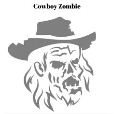 the cowboy zombie is depicted in this image