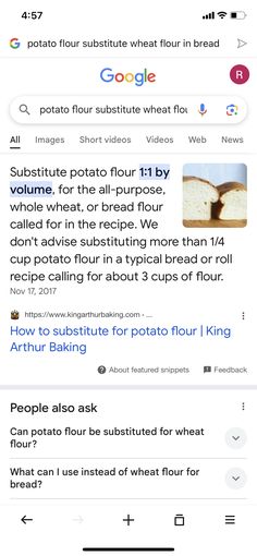 two screens showing different types of bread on the same page, one with an image of a loaf of bread