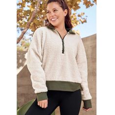 Size M New With Tags! With A Ribbed Trim And A Half-Zip Closure, Our Ultra-Soft Fleece Hoodie Is The Perfect Piece To Snuggle Up In Or Wear Around Town. Sporty Cozy Fit Sweatshirt For Relaxation, Fall Half-zip Loungewear Activewear, Fleece Tops For Fall Workout, Cozy Fit Athleisure Sweatshirt For Relaxation, Fleece Workout Tops For Fall, Fall Workout Fleece Top, Fall Fleece Activewear For Workout, Fleece Activewear For Fall Workouts, Comfy Winter Sports Activewear