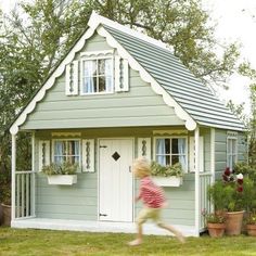 Childrens Playhouse, Garden Playhouse, Backyard Playhouse, Build A Playhouse, Wendy House, Cubby Houses, Playhouse Outdoor, Backyard Fun