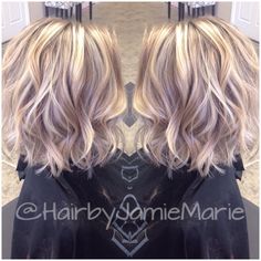 See this Instagram photo by @hairbyjamiemarie • 43 likes Hair Color Ideas For Blondes To Cover Gray, Winter Blonde Bob Hair, Medium Hairstyle Women Balayage, Extension Bob Short Hair, 2023 Hair Trends For Women Short Blonde, Beige Blonde Hair Fair Skin, Bob Haircut On Wavy Hair, Blonde Hair Color Ideas To Hide Gray, Cool Blonde Medium Length Hair