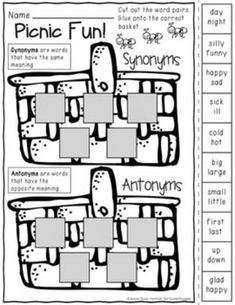 the printable worksheet for phonic fun with pictures and words on it