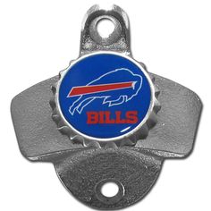 a bottle opener with the buffalo bills logo on it