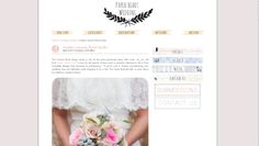 the wedding website is clean and ready to be used as a template for an article