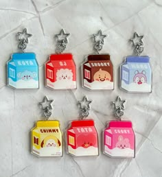 Perfect for fans and collectors alike, these subtle merch pieces are a must-have to stylishly show off your BTS love wherever you go! A, B, & C Grade options are available per BT21 character. A Grade - Nearly perfect keychains, little to no flaws. B Grade - Minor flaws such as small scratches which may or may not be noticeable in bright light.  C Grade - Visible scratches and scuffing.  Specifications: ✦ 2.5 in x 2 in roughly ✦ Epoxy Acrylic Material ✦ Double Sided All charms are on hand and ready to ship! Bts Official Merch, Bts Bracelet, Bt21 Merch, Army Accessories, Bts Polaroid, Bts Bt21, Bts Birthdays, Flower Gift Ideas, Acrylic Keychains