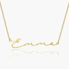 Mon Petit Name Necklace Minimalist Nameplate Jewelry, Modern Personalized Necklace For Formal Occasions, Elegant Everyday Engraved Custom Necklace, Chic Personalized Yellow Gold Jewelry, Personalized Chic Yellow Gold Jewelry, Elegant Custom Name Necklace, Elegant 14k Gold Engraved Name Necklace, Elegant Engraved Rose Gold Name Necklace, Elegant Engraved 14k Gold Name Necklace