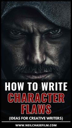 a poster with the words how to write character claws in red and black on it