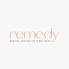 the logo for remedy medical aesthetics and well - being