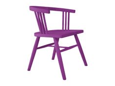 a purple chair on a white background