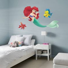 Ariel Bedroom, Princess Mural, Disney Wall Decals, Disney Decals, Kids Room Murals, Princess Decorations